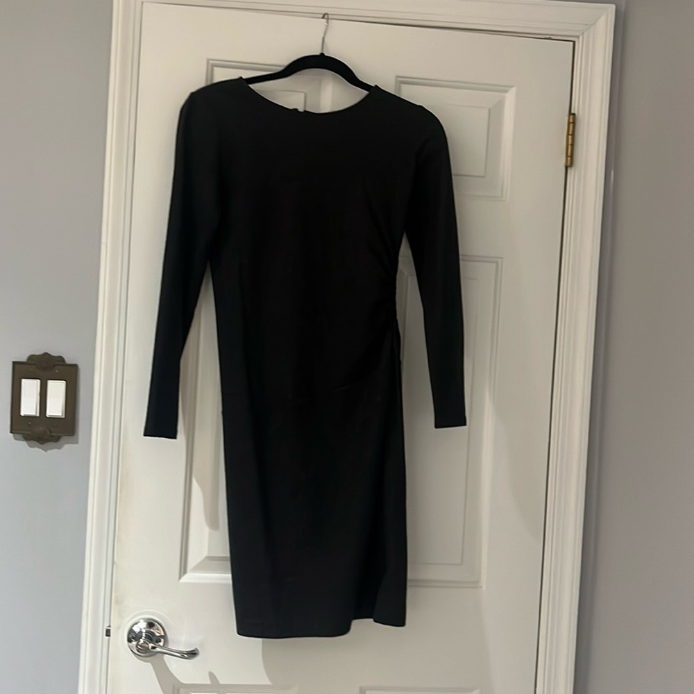Classic Theory side ruched dress.